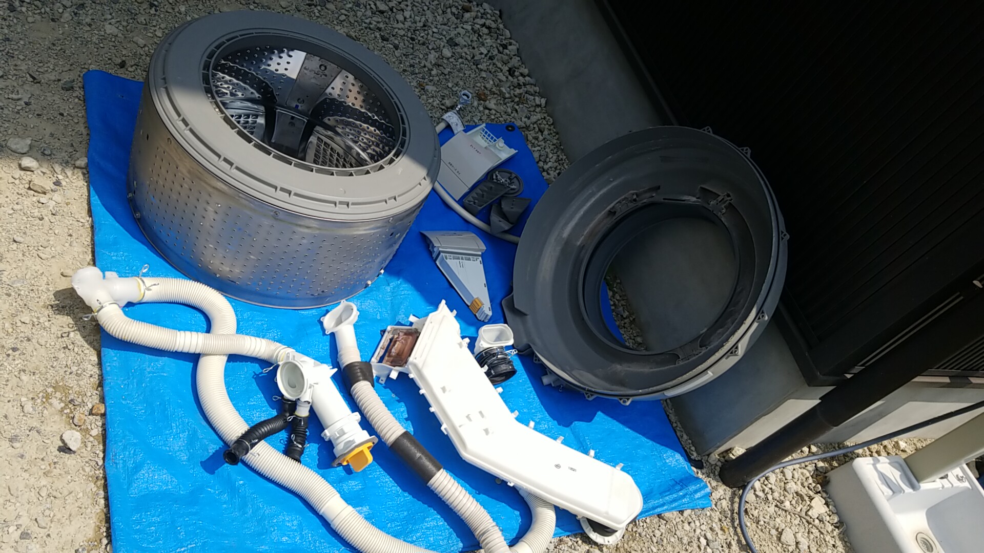 愛知県小牧市 日立製ドラム式洗濯機乾燥排水同時分解クリーニング